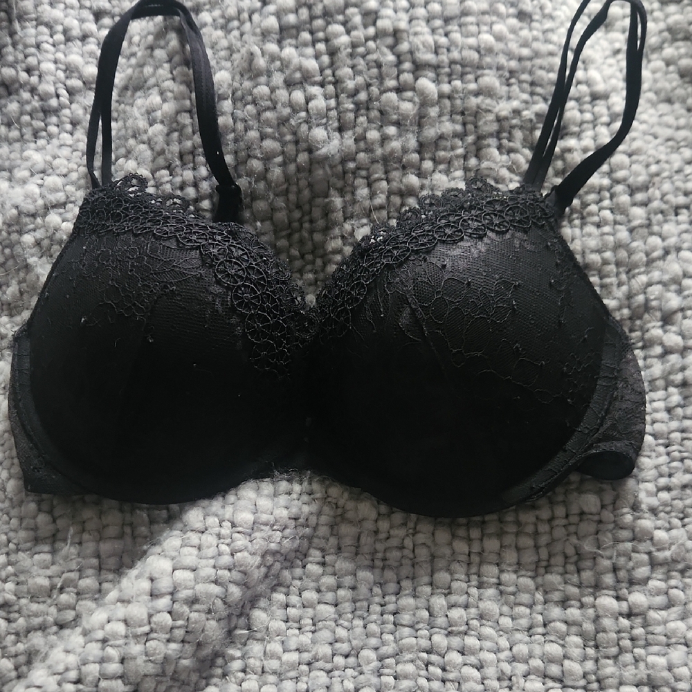 Victoria's Secret Black Lace Bra 34C